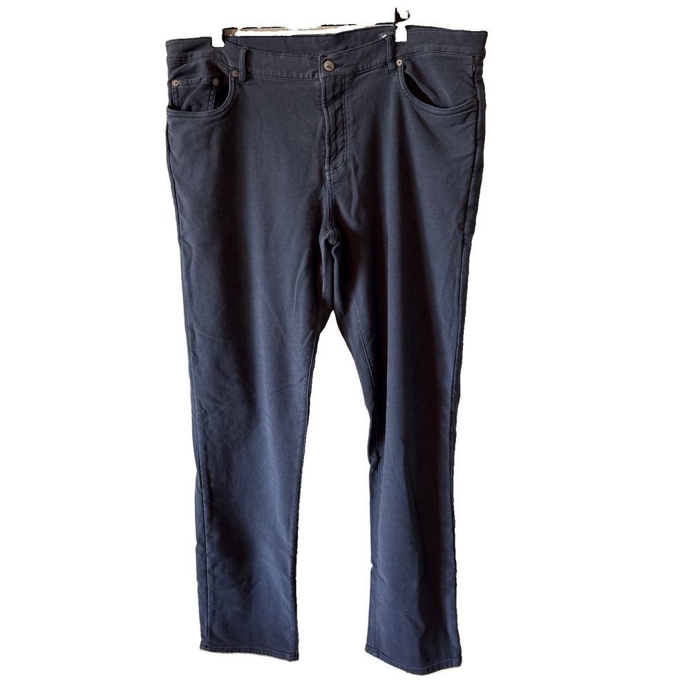 Faherty Navy Blue Stretch Terry 5-Pocket Men's Pants Size 40